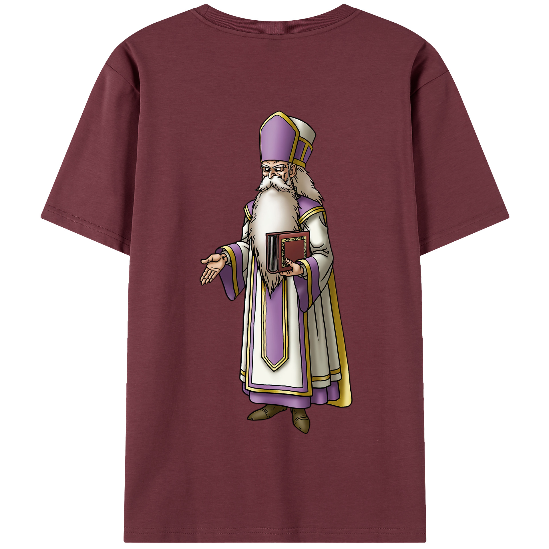 （画像用） ドラゴンクエスト Doragon Kuesuto Dragon Quest 綿100％半袖Tシャツ（背面プリント）